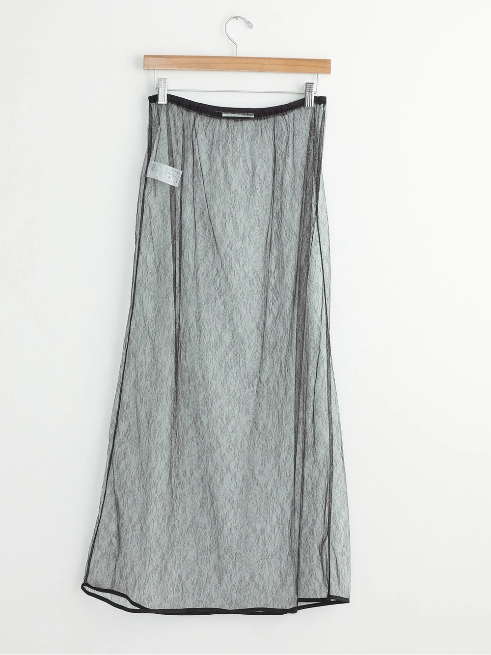 Amomento Sheer Black Lace Maxi Skirt NWT size 0 (fits S/M)